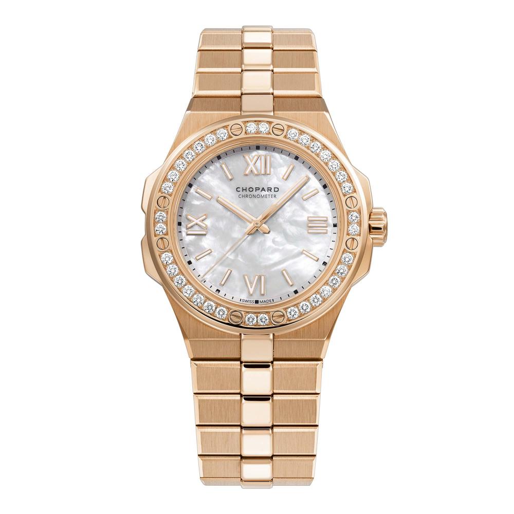 Swiss eagle rose gold watch top