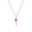 DoDo Anhänger Horn aus Roségold und Emaille - Bild 2