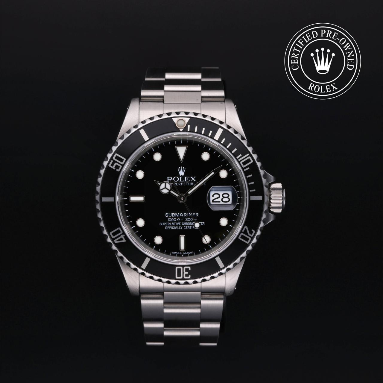 Rolex Certified Pre Owned Oyster Perpetual Submariner Date in Edelstahl Oystersteel M16610 0004 Juwelier Weber