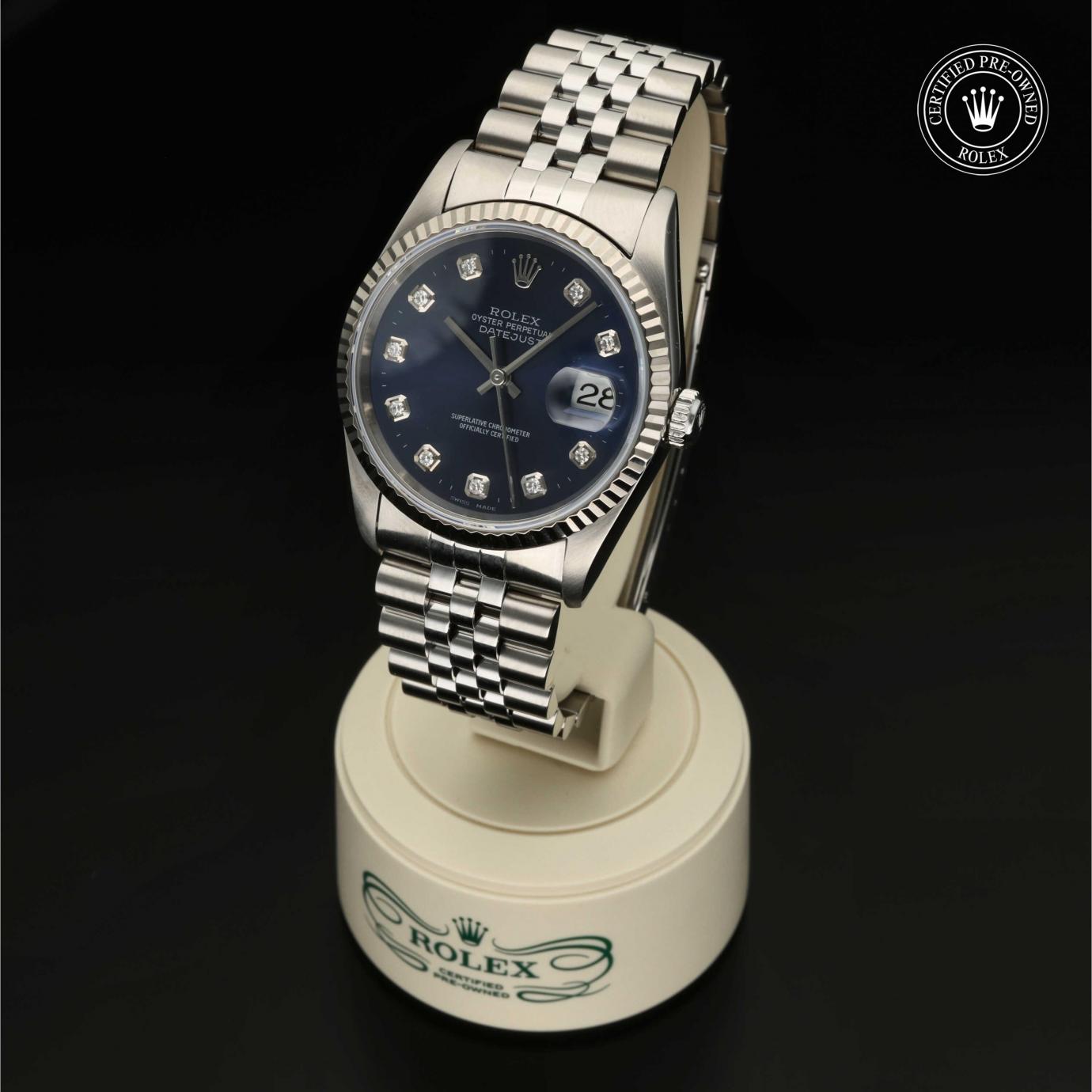 Rolex Oyster Perpetual  Datejust 36 M16234-0014 - 360 Grad Ansicht Bild 3