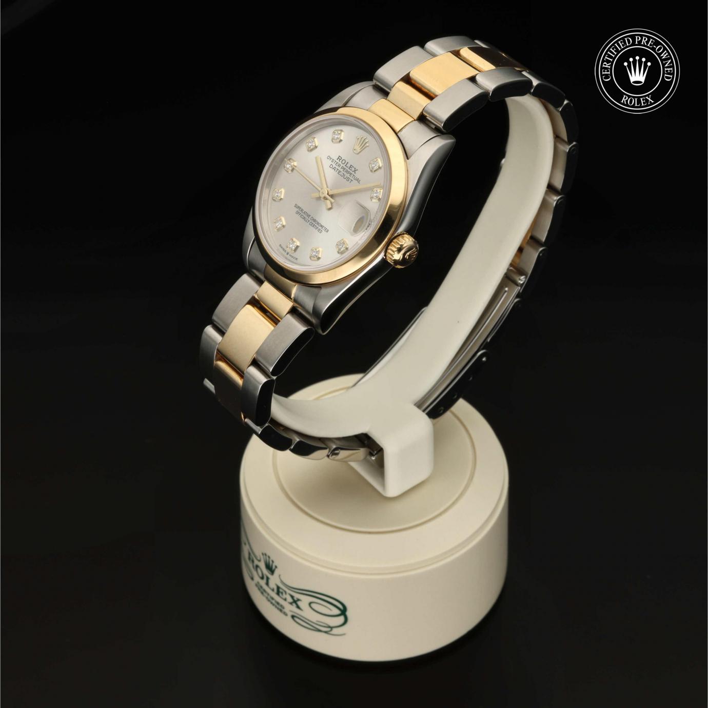 Rolex Oyster Perpetual  Datejust 31 M68243-0008 - 360 Grad Ansicht Bild 6