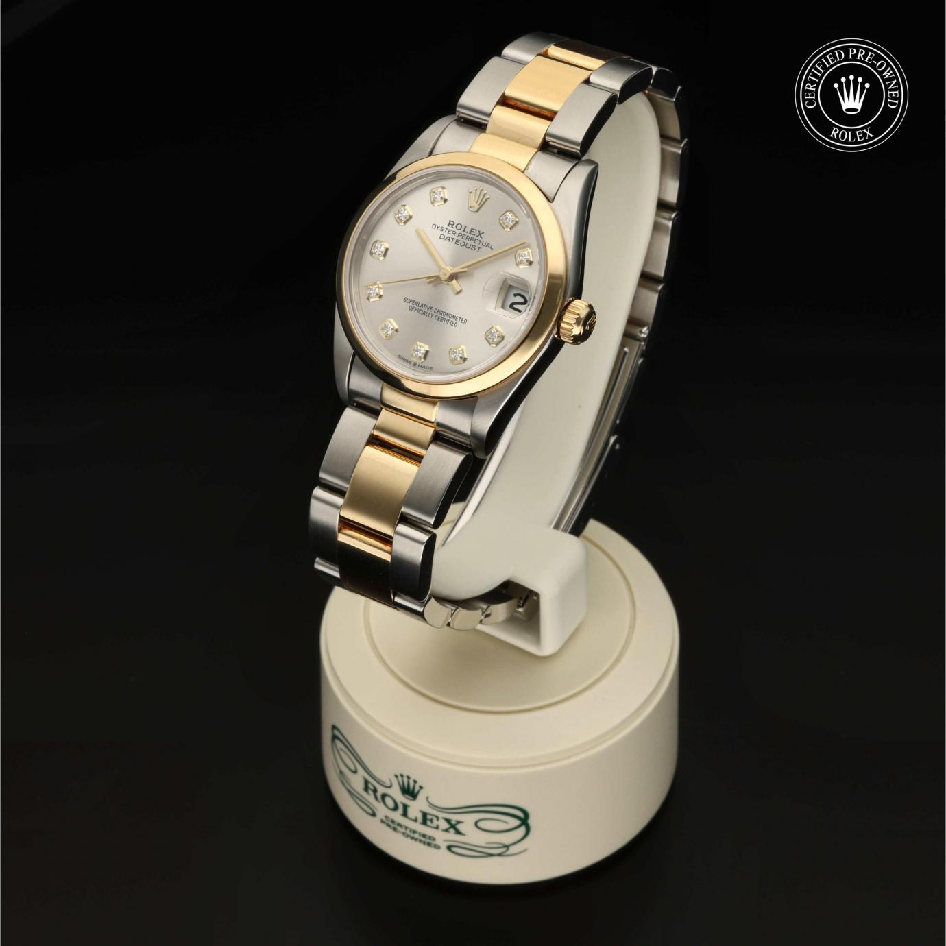 Rolex Oyster Perpetual  Datejust 31 M68243-0008 - 360 Grad Ansicht Bild 4