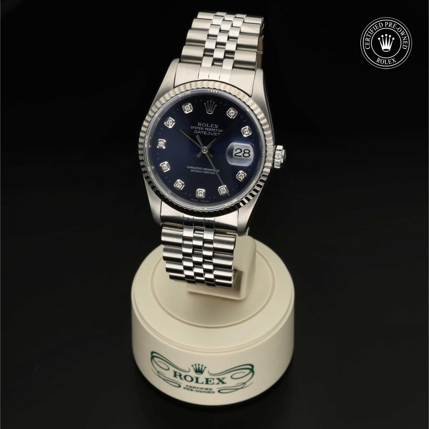 Rolex Oyster Perpetual  Datejust 36 M16234-0014 - 360 Grad Ansicht Bild 2