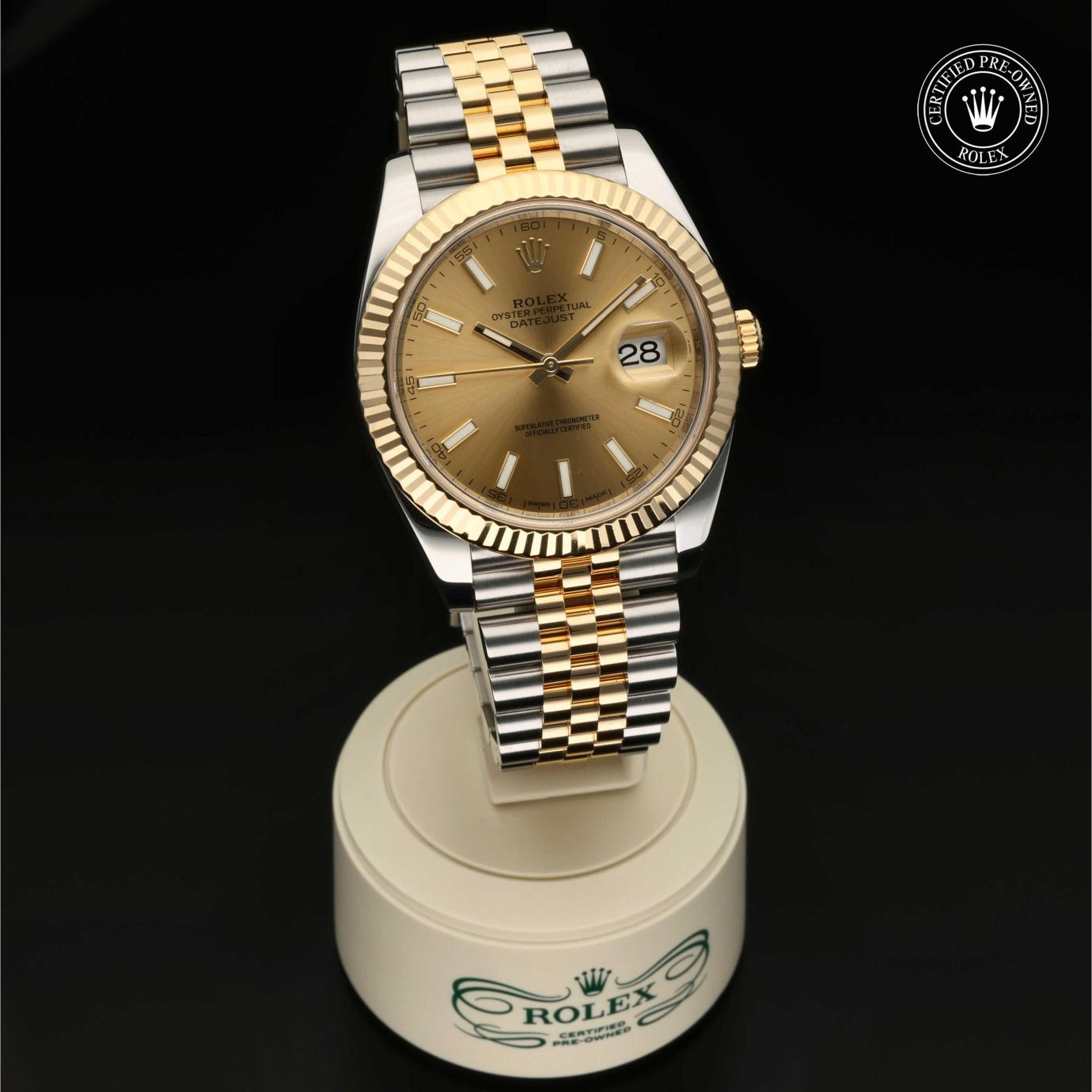 Rolex Datejust 41 M126333-0016 - 360 Grad Ansicht Bild 33