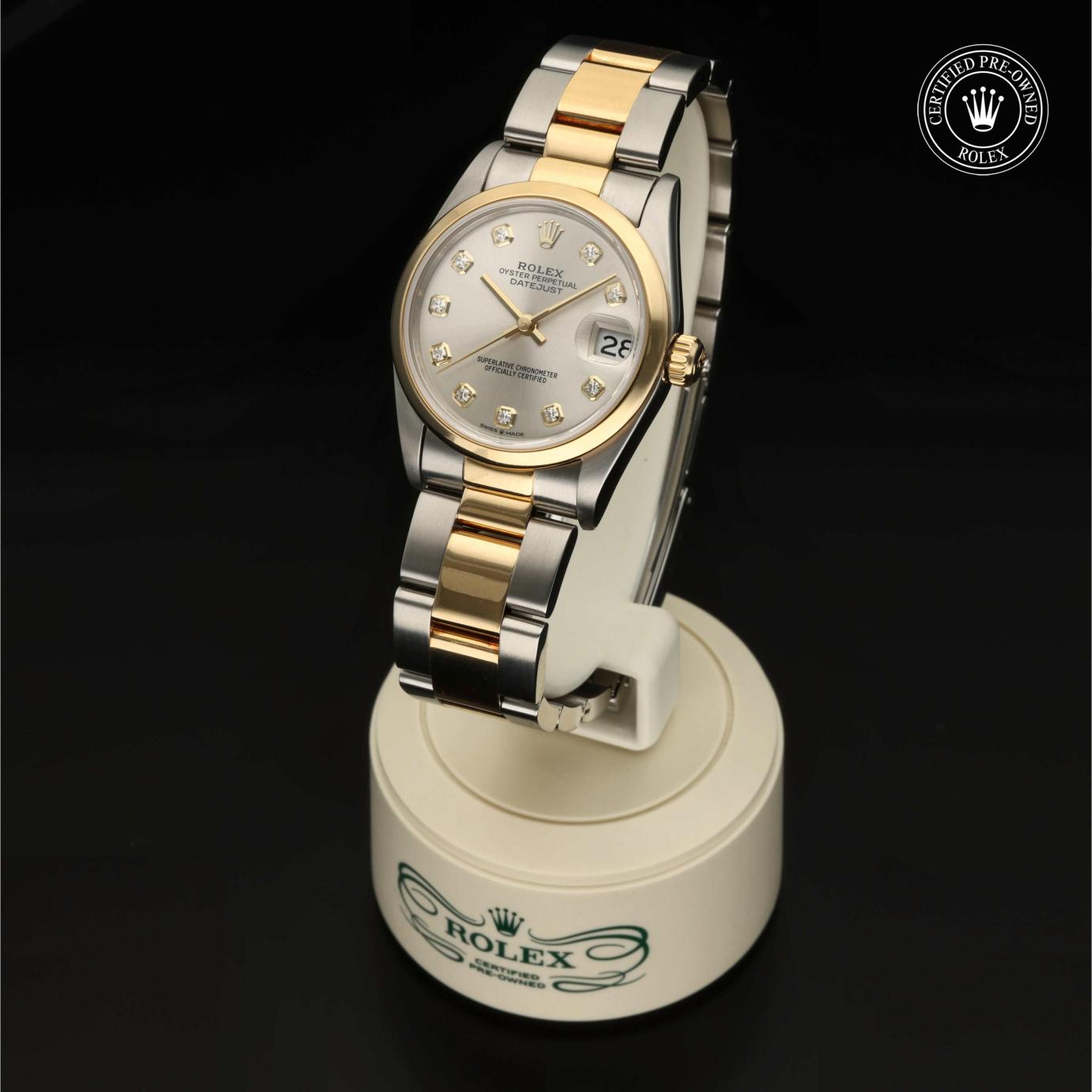 Rolex Oyster Perpetual  Datejust 31 M68243-0008 - 360 Grad Ansicht Bild 3