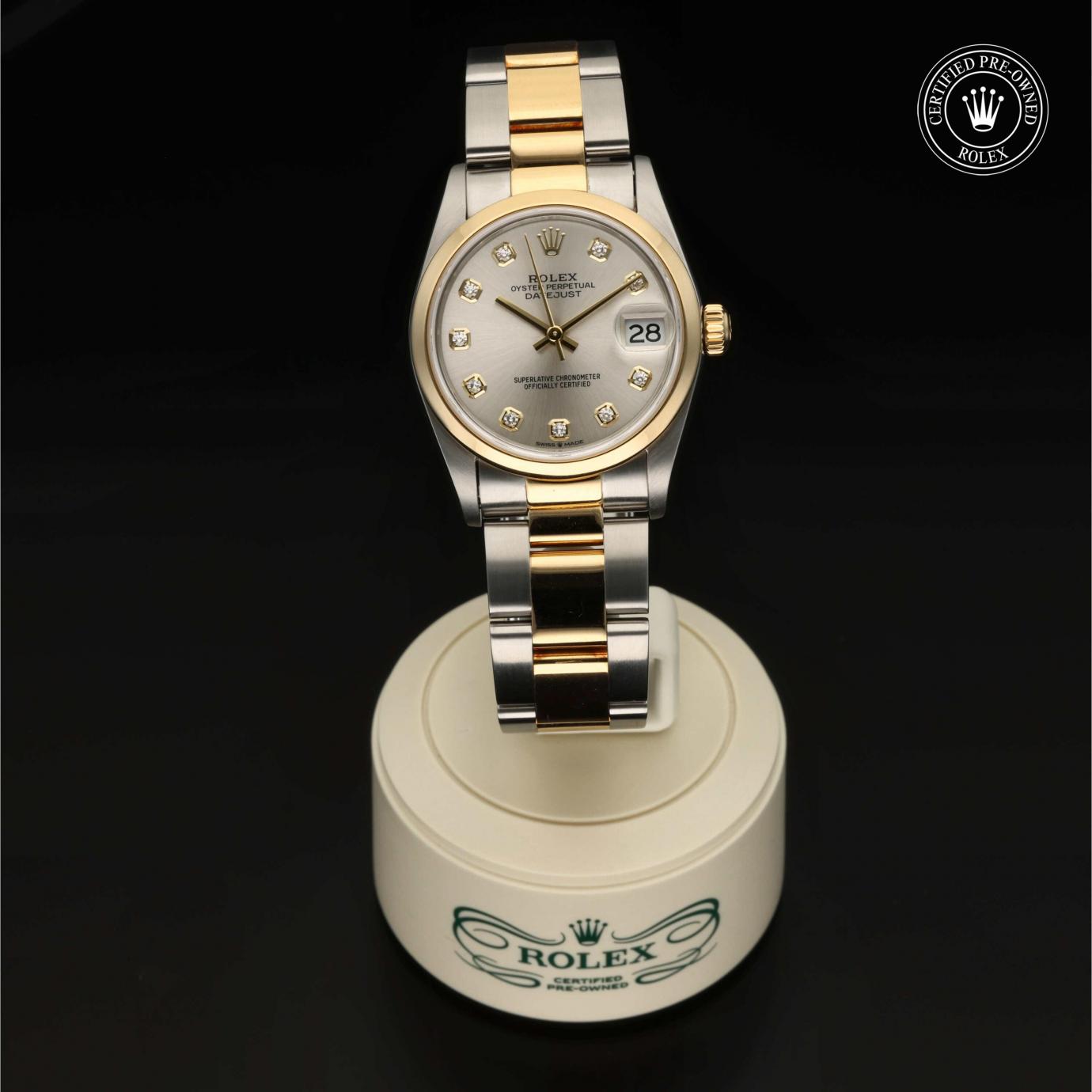Rolex Oyster Perpetual  Datejust 31 M68243-0008 - 360 Grad Ansicht Bild 36