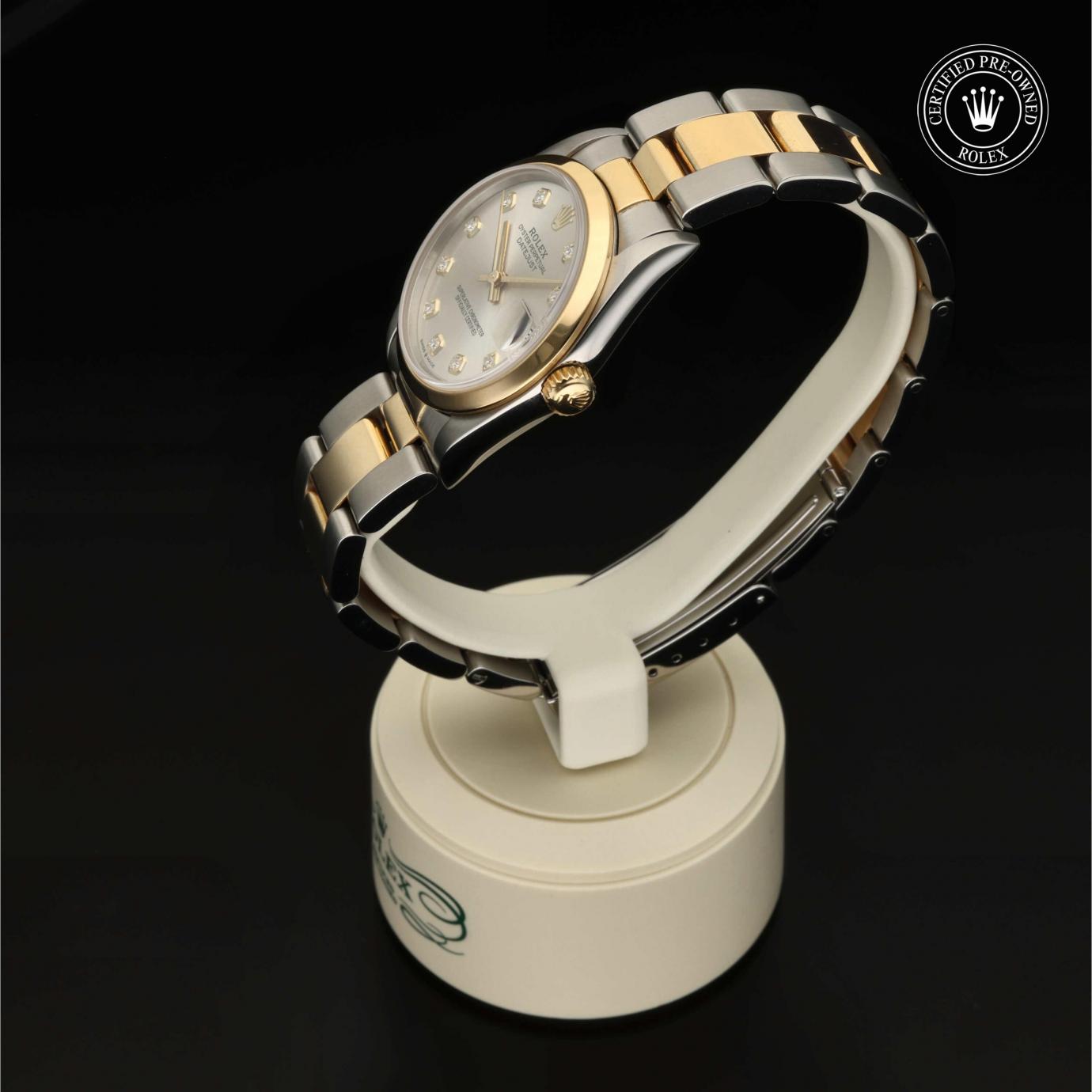 Rolex Oyster Perpetual  Datejust 31 M68243-0008 - 360 Grad Ansicht Bild 8