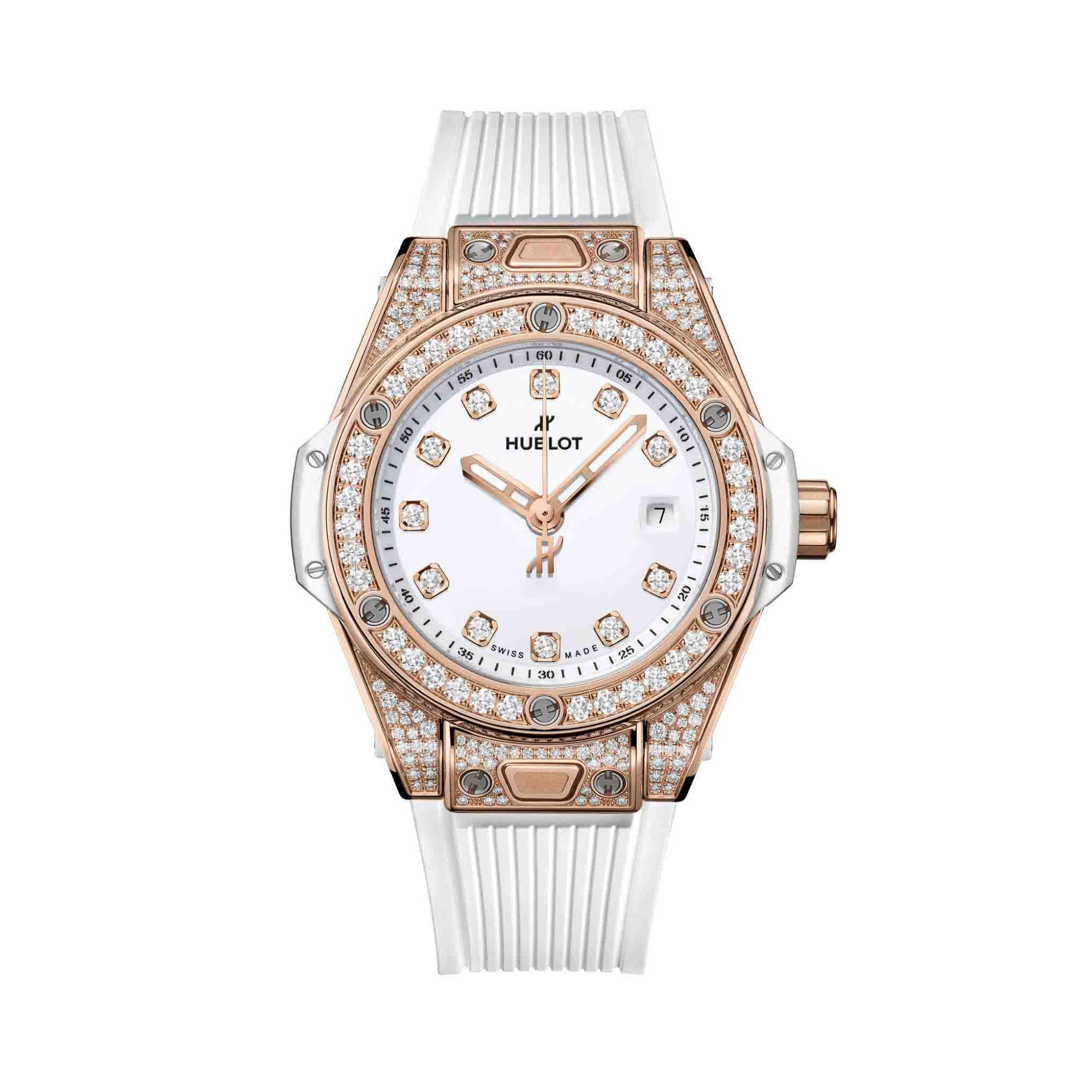 Hublot Big Bang One Click King Gold White Pave 485.OE.2210.RW.1604