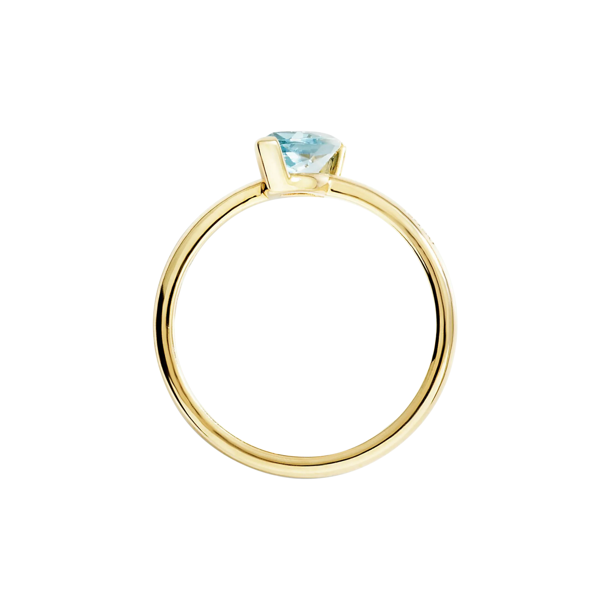 DoDo Ring Prinzessschliff Sky-Topas - DAC5002-FCUTS-YY09G