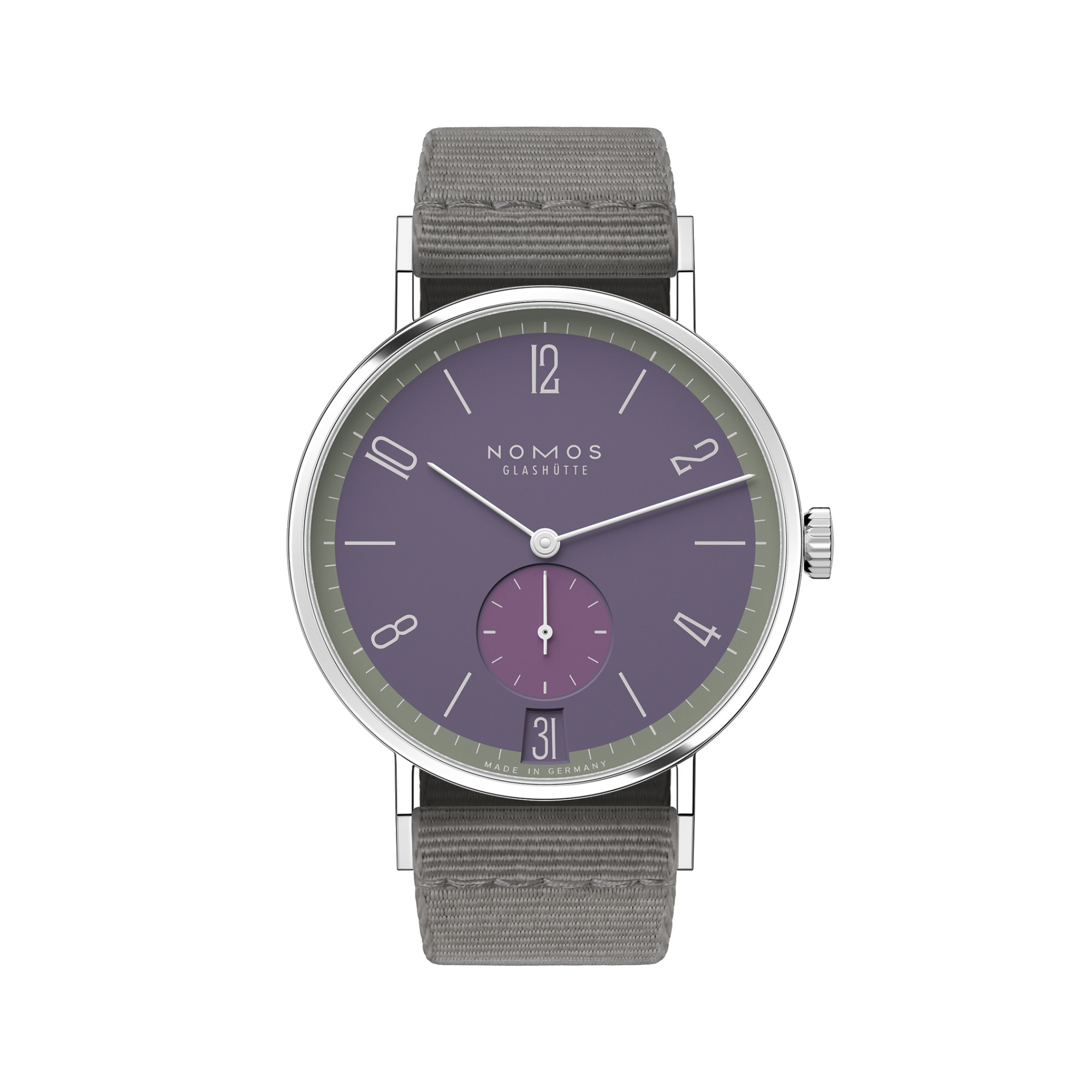 NOMOS Glashütte Tangente 38 Datum Mauvegrün | Weber