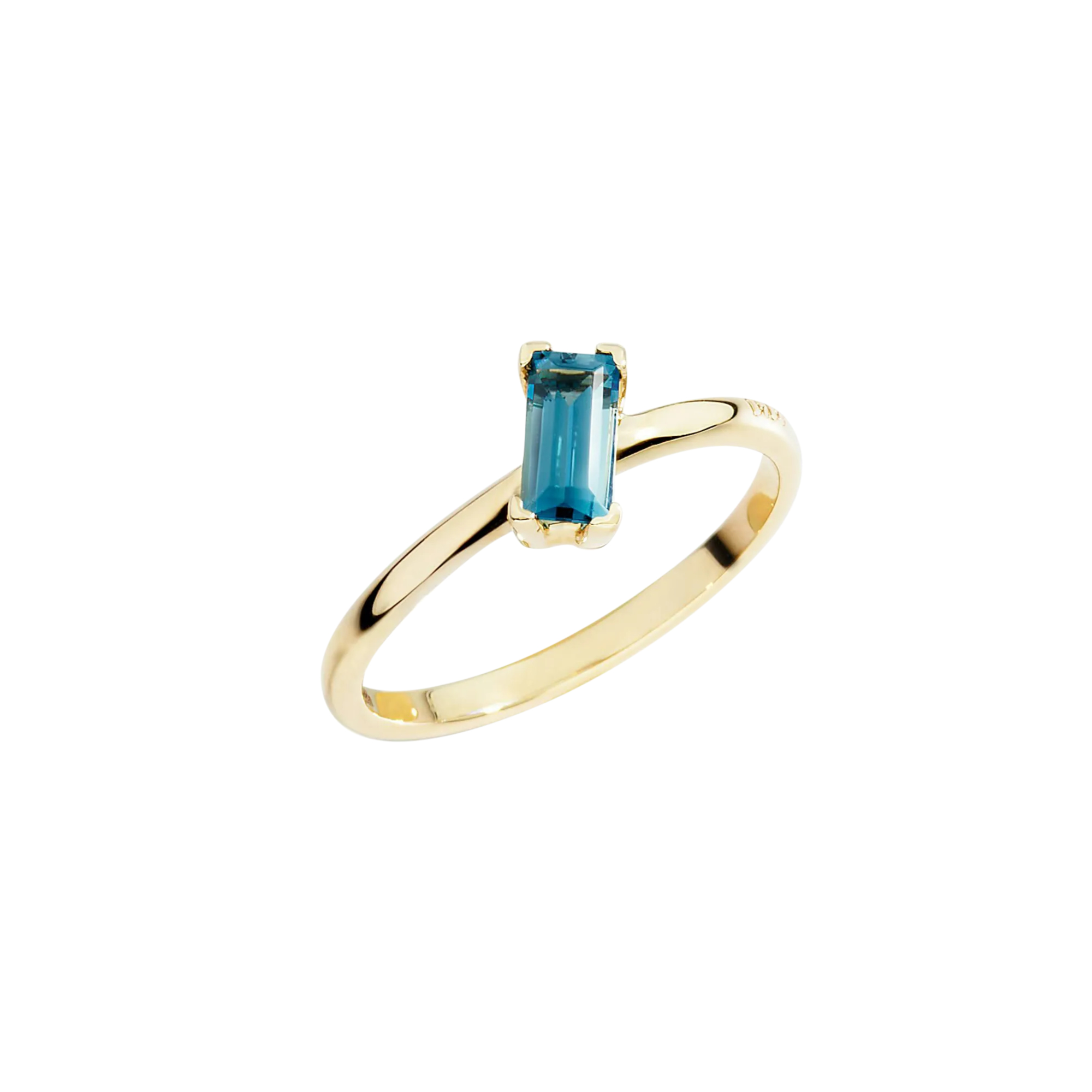DoDo Ring Baguetteschliff London Blue Topas - DAC5005-FCUTS-TL09G