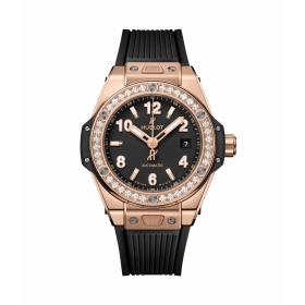 Damenuhr, Hublot One Click King Gold Diamonds  485.OX.1180.RX.1204