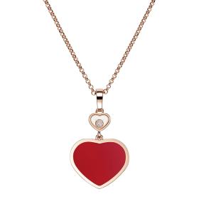 Halsschmuck, Roségold, Chopard Happy Hearts Anhänger 797482-5820