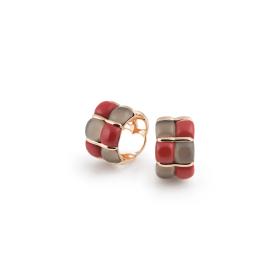 Roségold, Ohrringe, Al Coro La Piazza Creolen NE572COR