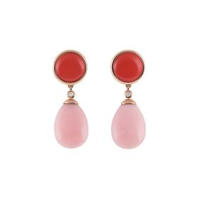 Roségold, Ohrringe, Al Coro Candy Ohrhänger E226POR