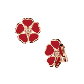 Roségold, Ohrringe, Chopard Happy Hearts Flowers Ohrringe 84A085-5811