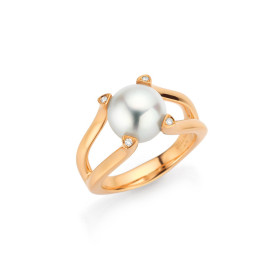         Roségold, Ringe, Gellner Wave Ring 5-24480-05