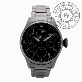 Unisex, IWC IWC Perpetual Calendar Top Gun Ceratanium Big 237818