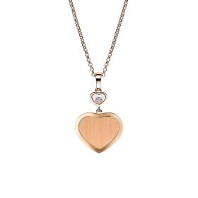 Roségold, Halsschmuck, Chopard Happy Hearts Golden Hearts Anhänger 79A007-5021