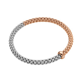         Roségold &amp; Weißgold, Armschmuck, FOPE Solo Flex'it Armband 01M06B2_BB_1_XRX_0XS
