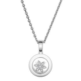 Halsschmuck, Weißgold, Chopard Happy Snowflakes Halskette mit Anhänger 79A018-1401