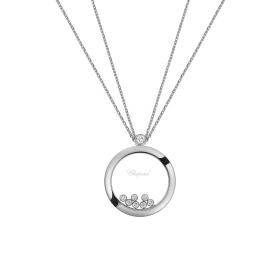 Weißgold, Halsschmuck, Chopard Happy Diamonds Anhänger 799450-1001
