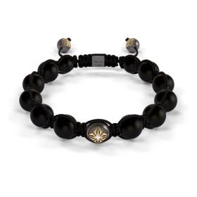 Armschmuck, Gelbgold, Shamballa Jewels Braided Armband D182860-XL