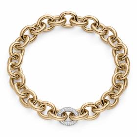 Halsschmuck, Roségold, IsabelleFa Collier "Eternelle 22" Pavé 04222-46BMO-ROS