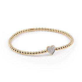Gelbgold, Armschmuck, Al Coro Stretchy Armband A160G
