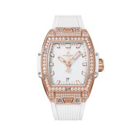 Damenuhr, Hublot Big Bang King Gold White Pavé  682.OE.2080.RW.1604