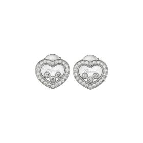 Ohrringe, Weißgold, Chopard Happy Diamonds Icons Ohrstecker 83A611-1201