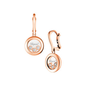        Roségold, Ohrringe, Chopard Happy Diamonds Icons Ohrhänger 83A018-5301