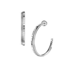 Weißgold, Ohrringe, Chopard Ice Cube Creolen 837008-1002