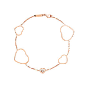 Roségold, Armschmuck, Chopard Happy Hearts Armband, Ref: 857482-5001