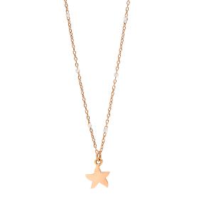 Halsschmuck, Weißgold, DoDo Halskette Mini-Stellina DCB9005-STARX-0009R