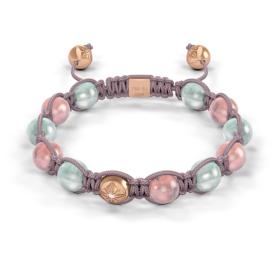 Armschmuck, Roségold, Shamballa Jewels Braided Armband D189771-S