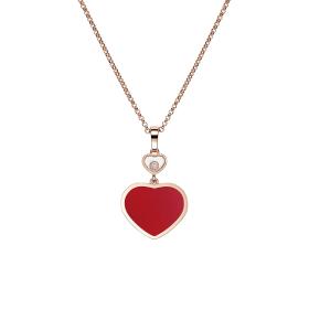 Roségold, Halsschmuck, Chopard Happy Hearts Anhänger 797482-5820