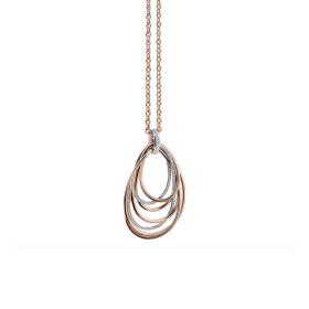 Weißgold, Halsschmuck, Al Coro Mezzaluna Anhänger P2378R