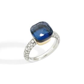 Ringe, Weißgold, Pomellato Nudo Deep Blue klassischer Ring PAC0040O6WHRB0TTU