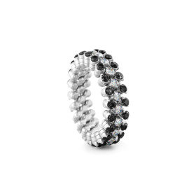 Weißgold, Ringe, Serafino Consoli Brevetto Multi-Size Ring, Ref: RMS 3F2 WG WD BD X