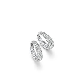 Weißgold, Ohrringe, Noor Exclusive Creolen 30767-000-W8