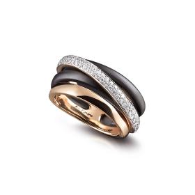 Stahl, Ringe, Al Coro Neraviglia Serenata Ring NR10970R