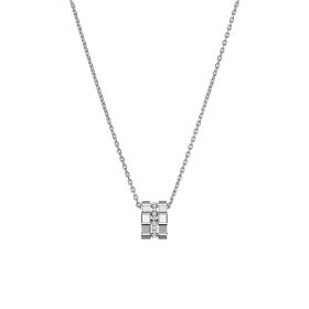 Weißgold, Halsschmuck, Chopard Ice Cube Anhänger 797005-1003