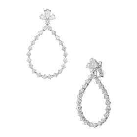Weißgold, Ohrringe, Chopard L'Heure Du Diamant Drop Ohrhänger 84A069-1001