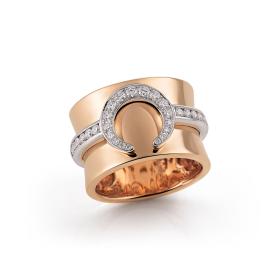 Ringe, Weißgold, Al Coro Mezzaluna Ring NR8348WR