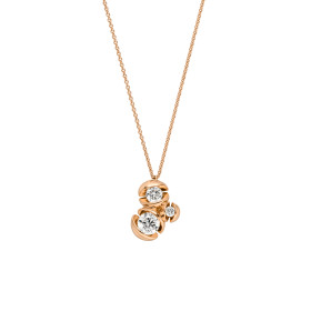 Roségold, Halsschmuck, Schaffrath CALLA Collier, Ref: 754_CABO3_58_RW