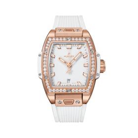 Damenuhr, Hublot King Gold White Diamonds  682.OE.2080.RW.1204
