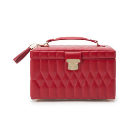 WOLF Caroline Medium Jewellery Box Red 329772