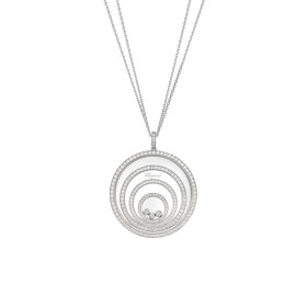 Weißgold, Halsschmuck, Chopard Happy Spirit Anhänger 798233-1001