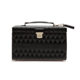 WOLF Caroline Large Jewellery Box Black 329671